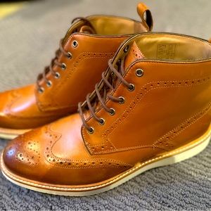 Ted Baker, Salino, Lace-up leather brogue boots